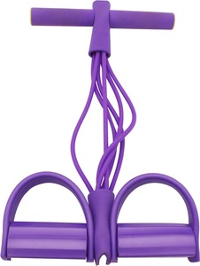 6 Tubos de Bandas Elásticas de Resistencia de Alta Calidad para Fitness con Pedal, Cuerda de Tracción para Abdominales con Pedal - Product Image 3