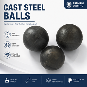 Billes de broyage en acier pour l'industrie minière, haute teneur en chrome Cr28%, <span class=keywords><strong>prix</strong></span> bas pour broyeur à billes, cimenterie, centrale électrique, billes en acier HRC65 - Product Image 2