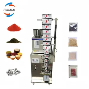 Sızdırmazlık fonksiyonu ile tahıl fasulye tahıl ambalaj için otomatik dikey pirinç şeker tuz tahıl torbalama makinesi