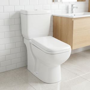 Inodoro de dos piezas de porcelana con diseño separado, de pie, de cerámica, para baño, con bidé, de la Fábrica de Artículos Sanitarios OUNASI Chaozhou - Product Image 1