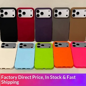 Coque de téléphone antichoc en TPU mat uni, couleurs variées, pour 17 Pro Max 16 15, personnalisable – Meilleures ventes - Product Image 4
