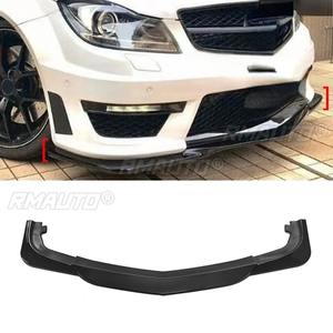 <b>Car</b> Front Bumper Spoiler Lip <b>Diffuser</b> Modification Part <b>For</b> Mercedes Benz W204 C63 2012-2014 Bumper Guard Protector Cover - Product Image 1
