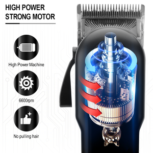 المهنية اللاسلكي الحلاق الانتهازي الصانع الشعر آلة قطع مصباح ليد بوحدة USB قابل لإعادة الشحن الرجال الكهربائية مشابك شعر - Product Image 5