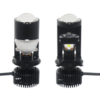 Ampoule LED Mini Projecteur A10 H4 60W 6000LM 6000K 12V de Qualité Supérieure pour Phare de Voiture et Moto