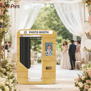 كشك تصوير خشبي كوري قابل للفك والتركيب الفوري بتصميم عتيق للصور الذاتية وصور جواز السفر - Product Image 5