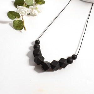 Collar de cuentas de silicona para bebé, collar de lactancia de dentición de silicona de grado alimenticio para niños, sin BPA, joyería para amamantar - Product Image 5