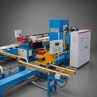 Table de refroidissement pour extrusion d'aluminium 1250T, 50KW 380V, avec table de dévidage PLC et ligne de convoyage avec tireur pour le marché africain