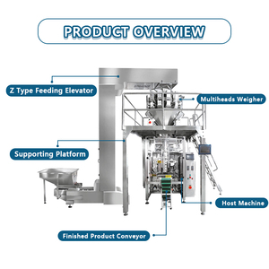 Tự động 10/14 đầu kết hợp đa đầu định lượng thực phẩm máy đóng gói thẳng đứng <span class=keywords><strong>multihead</strong></span> định lượng hạt máy đóng gói - Product Image 3