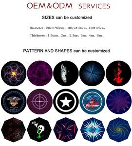 Grand <span class=keywords><strong>tapis</strong></span> de chaise de jeu en caoutchouc rectangle rond antidérapant 1.2m * 1.2m <span class=keywords><strong>tapis</strong></span> de <span class=keywords><strong>sol</strong></span> OEM impression coussin de chaise pour joueur. - Product Image 6