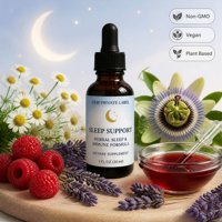 Complément alimentaire liquide oral saveur framboise pour le sommeil et le soutien immunitaire à la mélatonine, certifié GMP ISO 22000, OEM ODM, marque privée