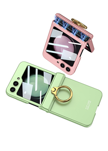 เคสโทรศัพท์ฝาพับแม่เหล็กสำหรับ Samsung Z Flip 5พร้อมห่วงยึดกันกระแทกกระจกในตัวเคสกันกระแทก - Product Image 5