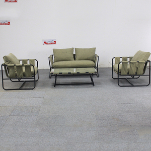 Ensemble de canapés d'extérieur en aluminium Mobilier d'extérieur nordique <span class=keywords><strong>pour</strong></span> le jardin et le patio avec compression sous vide Canapé en <span class=keywords><strong>toile</strong></span> - Product Image 1