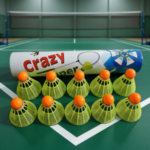 Volantes de bádminton de nailon para entrenamiento, con cabeza de espuma, vuelo estable y duradero, para práctica deportiva en interiores y exteriores - Product Image 2