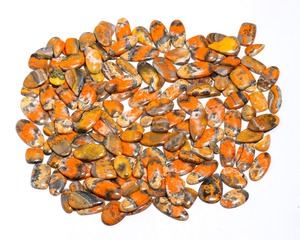Natural Bumble Bee Jasper Gemstone Cabochon Yellow Orange Black Loose <b>Stone</b> Wholesale for Jewelry Making Wholesale - Product Image 4