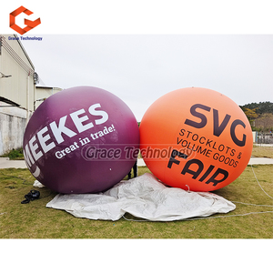 Palloncino gonfiabile in PVC stampato personalizzato <span class=keywords><strong>da</strong></span> 10ft per la pubblicità di grandi mongolfiera ad elio con caratteristiche di <span class=keywords><strong>tenda</strong></span> e arco - Product Image 4