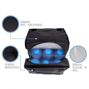 Insulated Lunch Bag Black Non-Woven Fabric Handle Hook Loop Closure Food Storage Cooler Bag - Product Image 2
