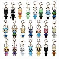 Porte-clés en caoutchouc 3D YIXIN XJ739 motif dessin animé, impression gravée, design multifonctionnel pour décorations d'Halloween, d'anniversaire, de Noël et du Nouvel An