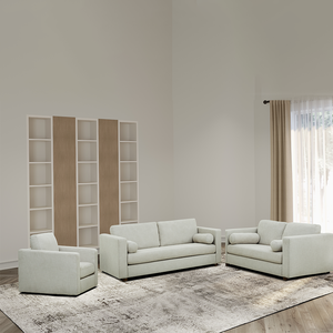 Modern Home Office Loveseat and Comfortable <b>Bookcase</b> Furniture for Organized Living Room - Product Image 4