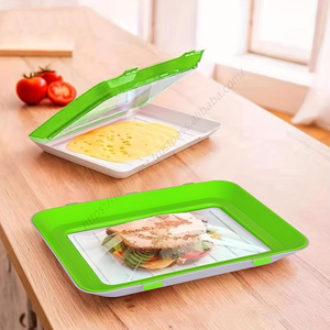Bandeja de Conservación al Vacío al por Mayor, Se Puede Superponer en el Refrigerador, Película de Sellado Nano, Accesorios de Cocina para Almacenamiento - Product Image 1