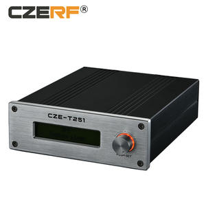 CZERF 25W シルバーアルミニウム合金ワイヤレスステレオミニFMトランスミッター 50Hz-15KHz周波数応答 長距離アンプ - Product Image 4