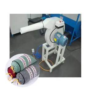 Petite machine de remplissage de coussin d'oreiller de 1,5 kw, jouet en peluche, machine de remplissage de coton masculin, éponge déchiquetée, machine de soufflage de canapé