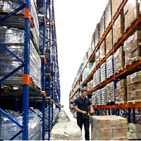 Système de rayonnage sélectif pour palettes lourdes, rayonnage industriel robuste pour entrepôt