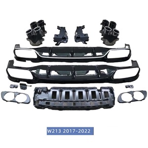 ดิฟฟิวเซอร์กันชนหลังรถยนต์รุ่น W213 สำหรับ Mercedes Benz E Class W213 พร้อมท่อไอเสีย E53 AMG แบบ 4 รู - Product Image 2