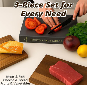 Chất Lượng Cao Hình Dạng Cuốn Sách Bằng Gỗ Cắt Bảng Gỗ Trang Trí Bảng Với Đứng Cho Nhà Bếp Phục Vụ Pho Mát Bánh Mì Thịt - Product Image 3