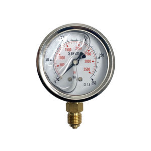 เกจวัดแรงดันไฮดรอลิกแบบเติมน้ำมัน Hengzan 2026 รุ่นขายดีที่สุด สำหรับวัดแรงดันน้ำมันเชื้อเพลิงและแรงดันดิฟเฟอเรนเชียล - Product Image 2