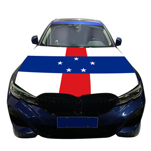 Antilles néerlandaises National voiture capot moteur couverture drapeau transfert de chaleur imprimé Polyester Spandex mélange agence de <span class=keywords><strong>voyage</strong></span> cadeau - Product Image 5