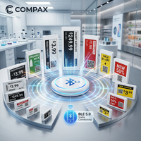 Etiqueta de Precio Digital E-ink de 3.5 Pulgadas para Supermercado COMPAX, Etiqueta Electrónica para Estantes, Kit de Demostración de Papel Electrónico, Sistema de Visualización ESL
