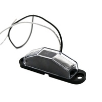 Feu de plaque d'immatriculation à LED 12 ~ 24V étanche parfait pour voiture remorque camion bateau halogène feu arrière de remorque 4LED feu d'immatriculation