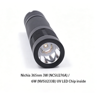 Lampe torche LED UV rechargeable 365nm ZWB2, lumière noire, alliage d'aluminium, étanche IP65, Manta Ray S9, camping, EDC, torche Nichia