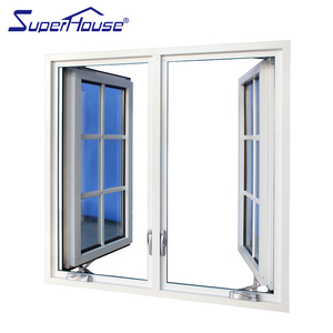 <span class=keywords><strong>Fenêtre</strong></span> à battant en verre trempé double de haute qualité résistante aux ouragans, avec manivelle - Product Image 5