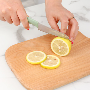 Ensemble de couteaux à fruits en acier inoxydable, 6 pièces, couteau de cuisine polyvalent pour peler et couper les fruits avec des poignées colorées - Product Image 3