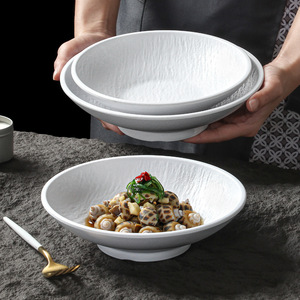 Xiangyuanmei Eco-Friendly Durable Plastic <b>Tableware</b> Large Bowl Commercial High-end Restaurant Hotel Cold Dish Side Dish - Product Image 1