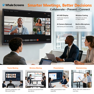 Pizarra Interactiva Huddle Space <span class=keywords><strong>de</strong></span> 65 y 85 Pulgadas con WiFi 6, Unión Óptica, Integración con Almacenamiento en la <span class=keywords><strong>Nube</strong></span> e Interfaz Multi-idioma Premier - Product Image 4