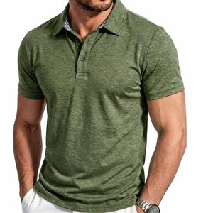 T-shirt de sport pour homme avec logo personnalisé, polos de golf personnalisés de haute qualité ZML - Product Image 2