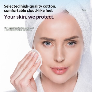 <span class=keywords><strong>Disque</strong></span> en <span class=keywords><strong>coton</strong></span> cosmétique personnalisé, absorbant épaissi, en tissu non tissé spunlace à trois couches, avec gaufrage à trous et fermeture à broches, pour démaquillant - Product Image 3