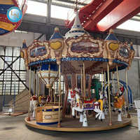 Manège à chevaux électriques pour enfants de parc d'attractions pour 16 joueurs Équipement d'amusement
