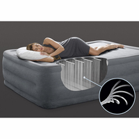Matelas à Air gonflable surélevé en PVC, 50x22 pouces, avec pompe électrique intégrée