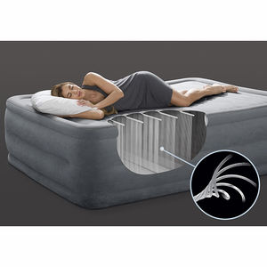 22 "Tinggi Mengangkat Downy PVC Berbondong-bondong Double <span class=keywords><strong>Queen</strong></span> Mengangkat Meningkat <span class=keywords><strong>Airbed</strong></span> Inflatable Kasur Udara dengan Built-In Listrik pompa - Product Image 5