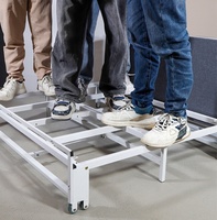 Lit Escamotable Magique Moderne et Portable avec Cadre Métallique et Matelas, Meuble de Repos Caché pour Bureau et Chambre