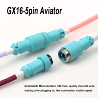 Câble USB-C en nylon tressé GX16 Aviator pour clavier de jeu avec garantie de 12 mois