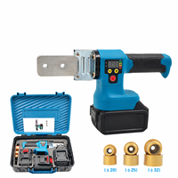 Machine à souder les tuyaux en plastique sans fil, contrôle numérique de la température, soudeuse à chaud rechargeable, pistolet thermique pour la plomberie PE
