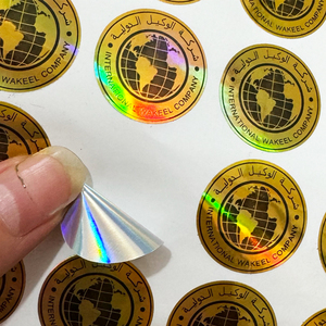 Autocollant holographique 3D de sécurité anti-contrefaçon personnalisé, autocollant holographique de haute qualité, imperméable, autocollant de code QR à pressage à chaud - Product Image 2