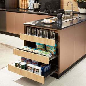 Meuble de cuisine moderne en métal miniature, cuisine ouverte, vente de meubles de caravane en Éthiopie sur Aliexpress - Product Image 4