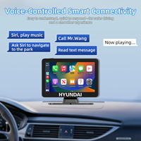 Écran CarPlay portable Hyundai, taille mini, compatibilité universelle, navigation et GPS, en stock, livraison rapide pour l'exportation