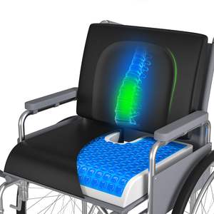ชุดเบาะนั่งเจลเจลกันแผลกดทับสำหรับเก้าอี้รถเข็นอุปกรณ์เสริมเบาะนั่งก้นกบ - Product Image 1