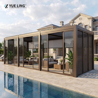 Toit à lames orientables en aluminium pour les constructeurs et les entrepreneurs, pergola sur mesure, pergola de jardin, pergola imperméable, pare-soleil